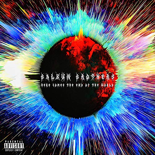 Album cover: fractured Earth in a colorful, radiating, abstract design.