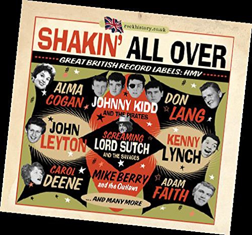CD cover for “Shakin’ All Over” featuring portraits of British musicians.