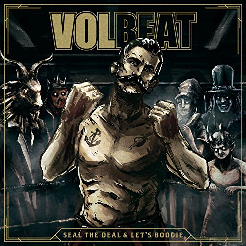 Volbeat album cover: muscular boxer surrounded by eerie figures.