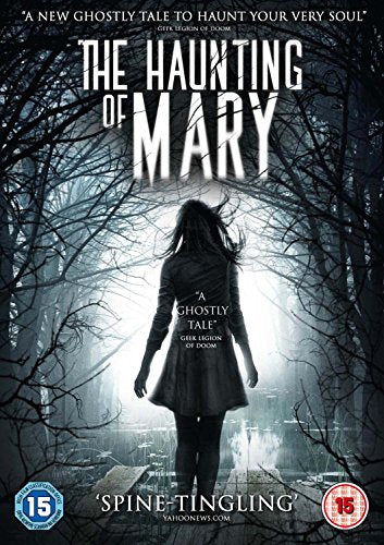 DVD cover for "The Haunting of Mary" featuring a woman in a dark forest.