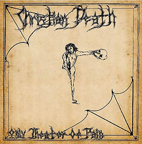 Christian Death album cover: sketch of a figure with a skull.