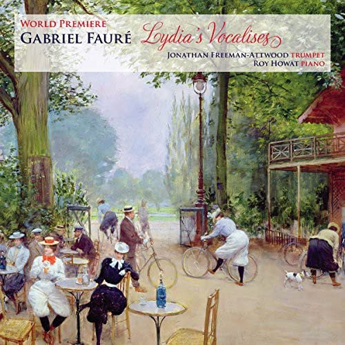 CD cover featuring a painting of a Parisian street scene with people and bicycles.