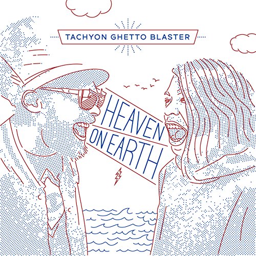 CD cover with red line art of faces, waves, and the text "Heaven On Earth".
