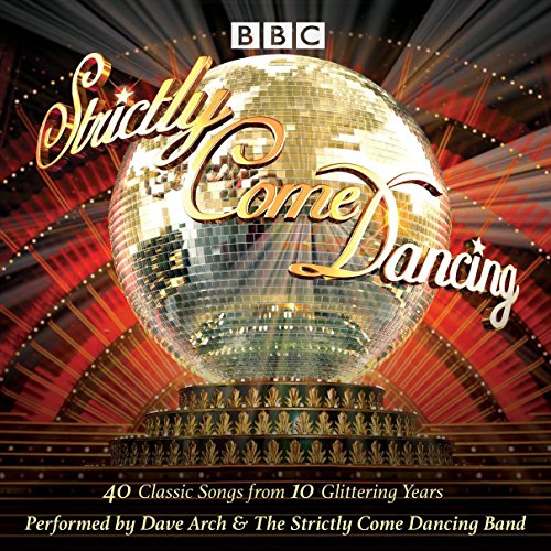 Strictly Come Dancing" CD cover with a disco ball and BBC logo.