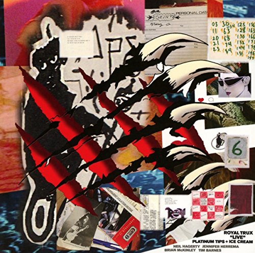 Collage album cover for Royal Trux’s “Platinum Tips + Ice Cream” CD.