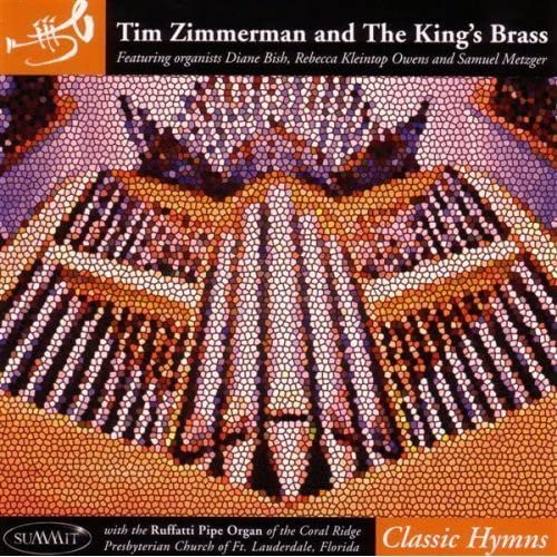 CD cover featuring a colorful, abstract stained-glass organ design.