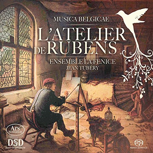 CD cover depicting a painter’s studio scene with text “L’atelier de Rubens”.