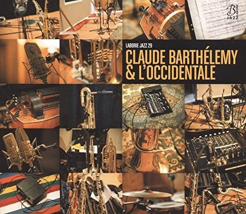 Collage of musical instruments, microphones, and recording equipment with text overlay on CD cover.
