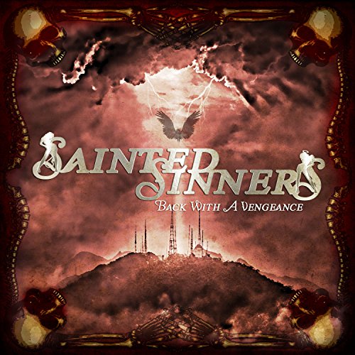 Album cover for Sainted Sinners, featuring a bird and stormy landscape.