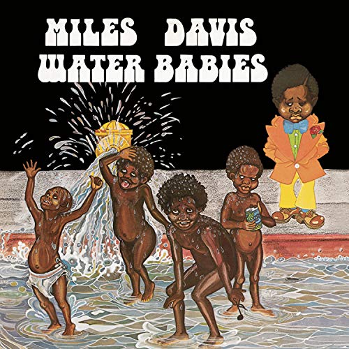 Album cover for Miles Davis’ “Water Babies” featuring children playing in water.