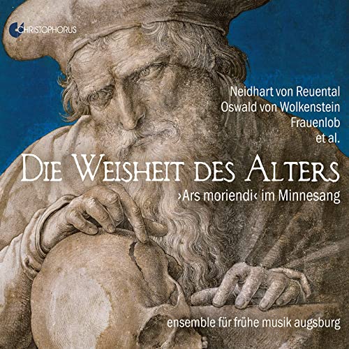CD cover: aged man with skull, text in German, "Ars Moriendi.
