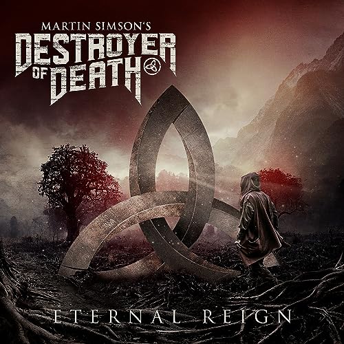 CD cover for "Eternal Reign" featuring a dark landscape and Celtic knot.