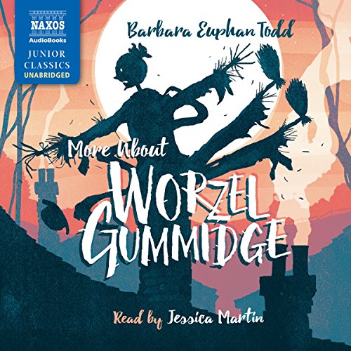 Audiobook cover for "More About Worzel Gummidge" featuring a silhouette illustration.