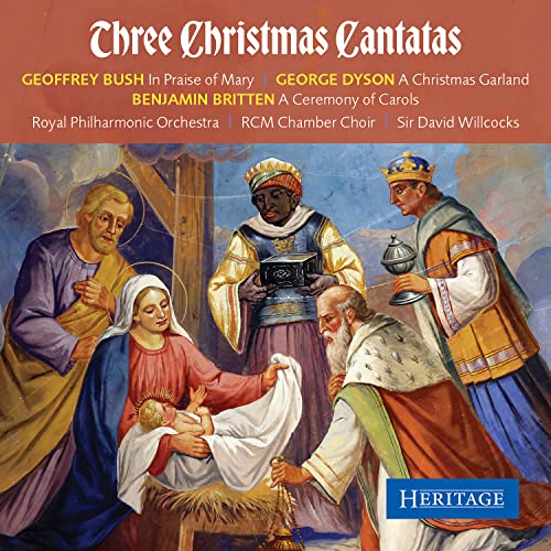 CD cover depicting the Nativity scene with the Royal Philharmonic Orchestra details.