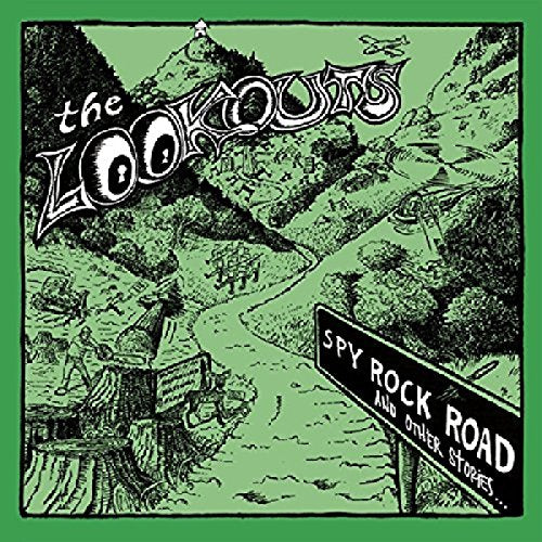Green-toned illustration of a winding road through hilly landscape, album title text.