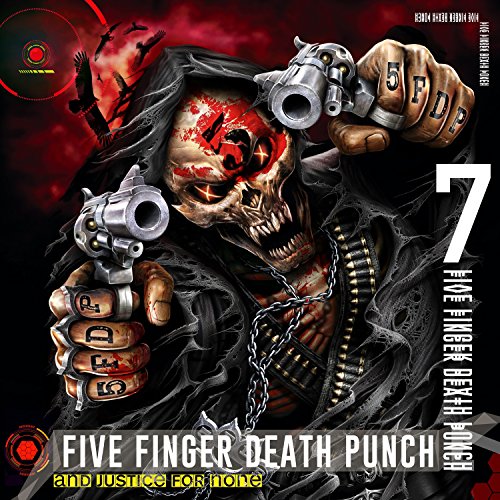 CD cover for Five Finger Death Punch’s “And Justice For None” album.