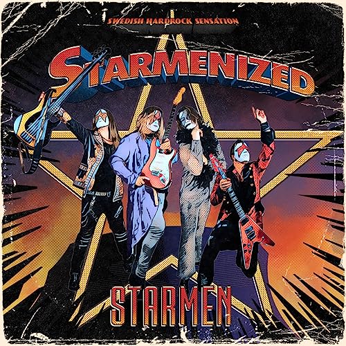 CD cover for Starmen's "Starmenized" featuring a band in star-shaped artwork.
