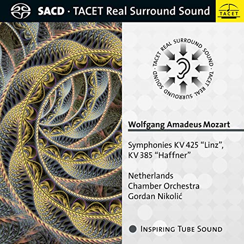 CD cover for Mozart symphonies by Netherlands Chamber Orchestra.