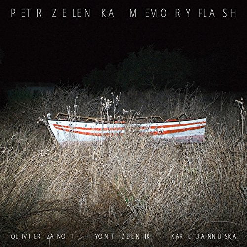 CD cover for "Memory Flash" by Petr Zelenka, featuring a small boat.