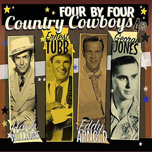CD cover featuring portraits of four country music singers: Hank Williams, Ernest Tubb, Eddy Arnold, and George Jones.