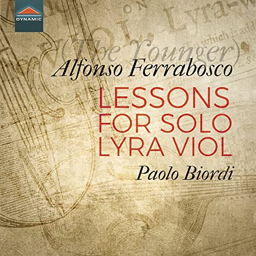 CD cover for Alfonso Ferabosco’s “Lessons for Solo Lyra Viol” by Biordi.