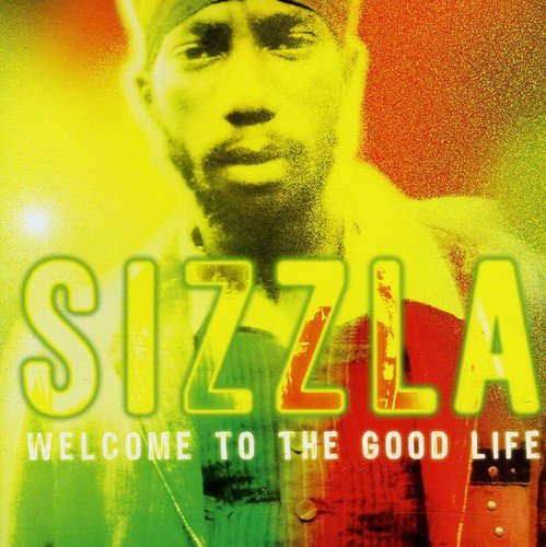 Sizzla album cover, portrait with vibrant yellow, orange, and green hues.