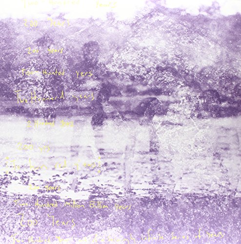 Purple vinyl record cover with blurred figures in a watery scene.