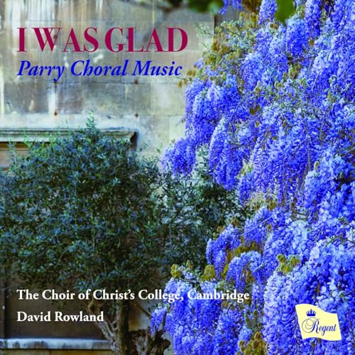 CD cover with blue wisteria and text: "I Was Glad" and choir details.