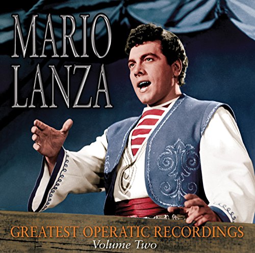 Mario Lanza singing in costume on the cover of his operatic recordings CD.