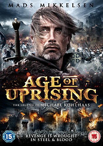 Mads Mikkelsen as Michael Kohlhaas, a dramatic historical action film cover.