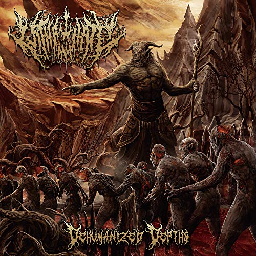 CD cover art: demonic figure with staff overlooking a desolate, fiery landscape.