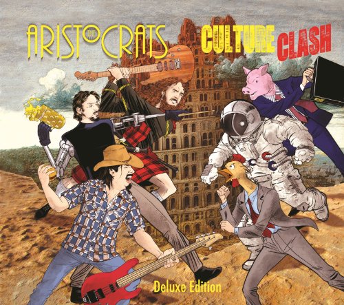 CD cover for "Aristocrats - Culture Clash" featuring cartoonish characters.