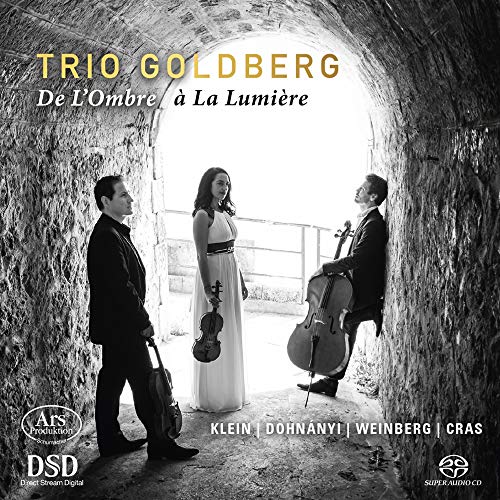 CD cover featuring Trio Goldberg, three musicians in a stone archway.