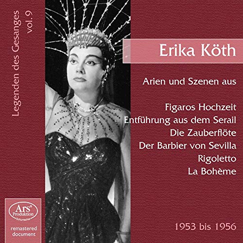 CD cover: portrait of opera singer Erika Köth in evening gown.