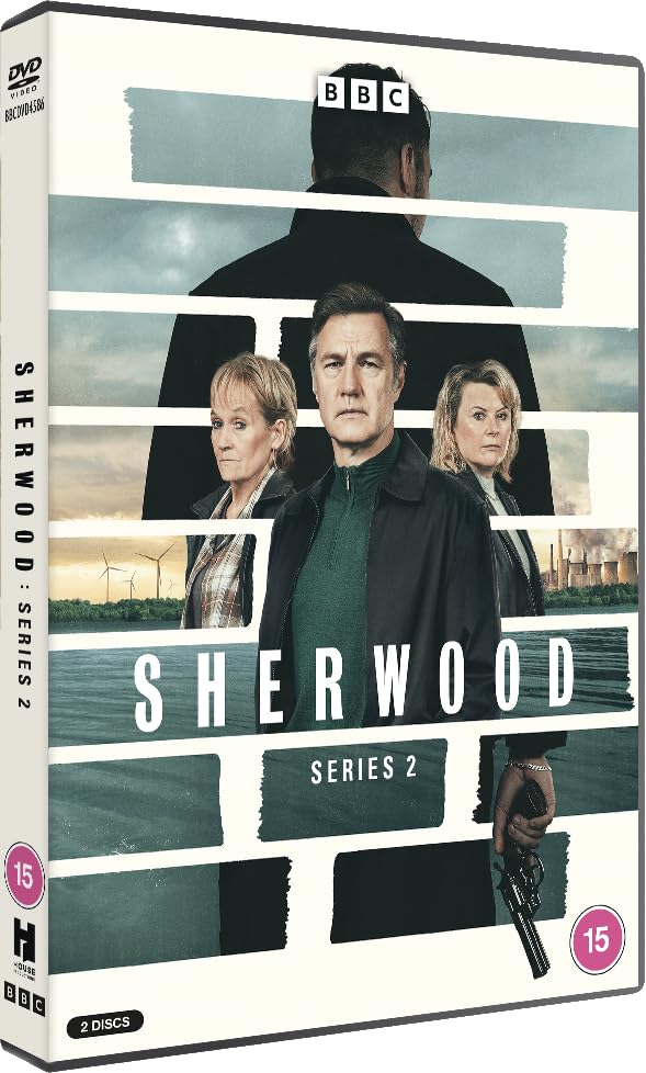 DVD cover for Sherwood Series 2 featuring three actors and a handgun silhouette.