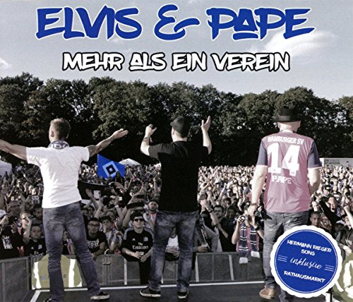 CD cover for "Elvis & Pape" showing two men with a crowd.