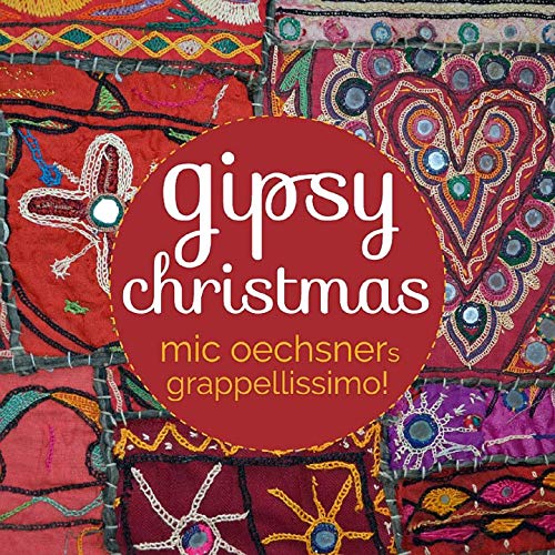 CD cover with colorful embroidered patches and “Gipsy Christmas” text.