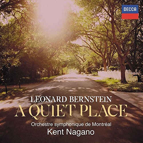 CD cover: tree-lined road with text “A Quiet Place” and composer’s name.