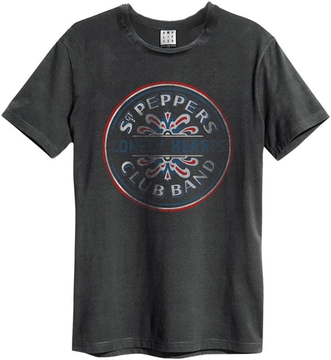 Beatles Revolver Amplified Small Vintage Charcoal T Shirt