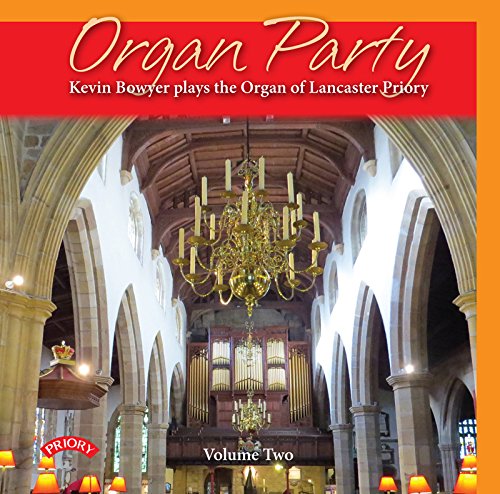 CD cover: church interior with organ pipes and chandelier.