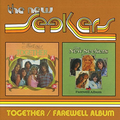 The New Seekers album cover featuring group photos, text “Together / Farewell Album”.