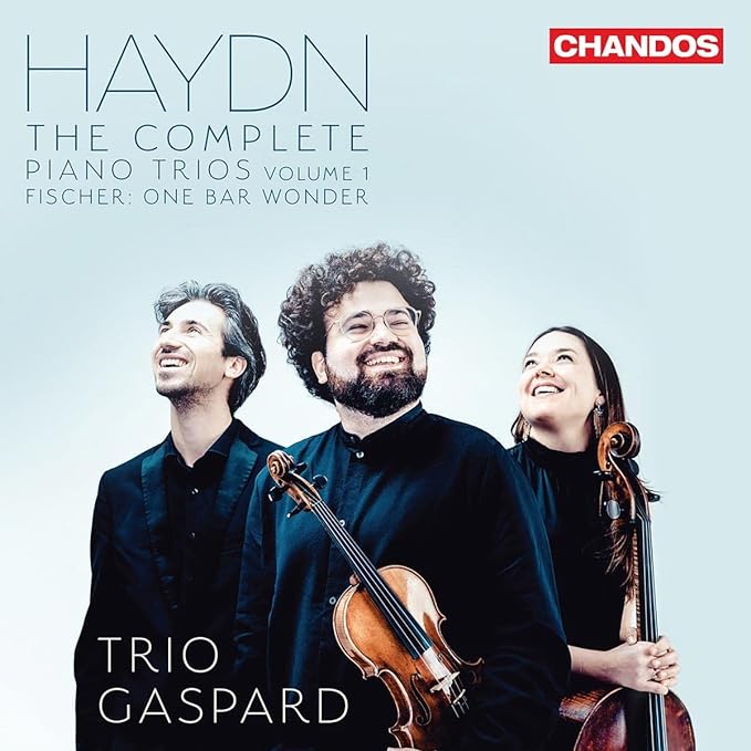 CD cover featuring Trio Gaspard, three musicians with instruments.