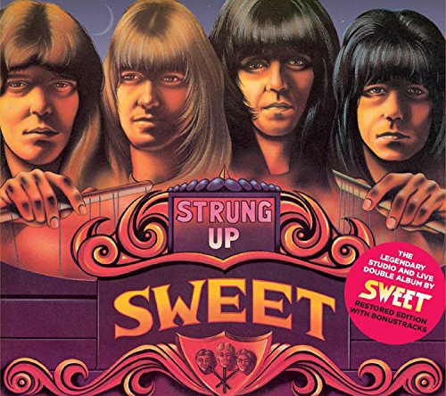 Album cover art featuring portraits of the band Sweet with marionette strings attached.