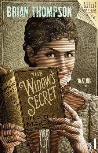 Book cover featuring a Victorian woman holding a closed book.