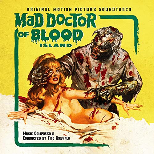 Vintage vinyl record cover: distressed woman, monstrous figure, and dripping blood.