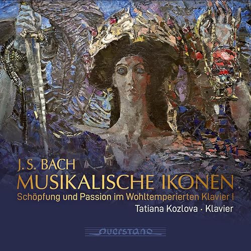 CD cover: painted portrait of a woman with floral crown, text in German.