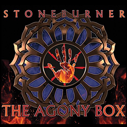 CD cover: ornate metal design with a fiery hand and text.
