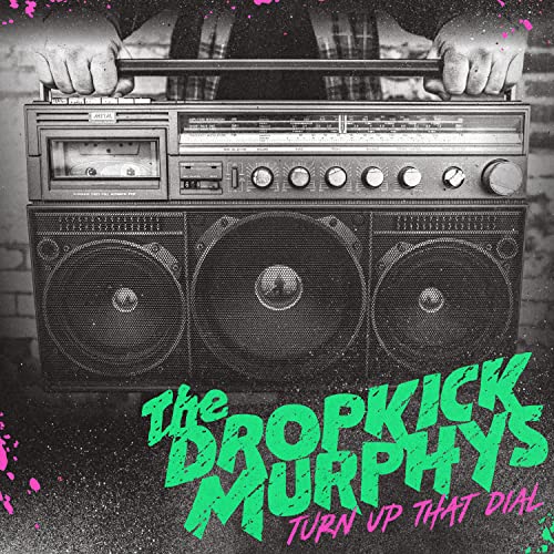 Album cover: large boombox with band name and album title below.