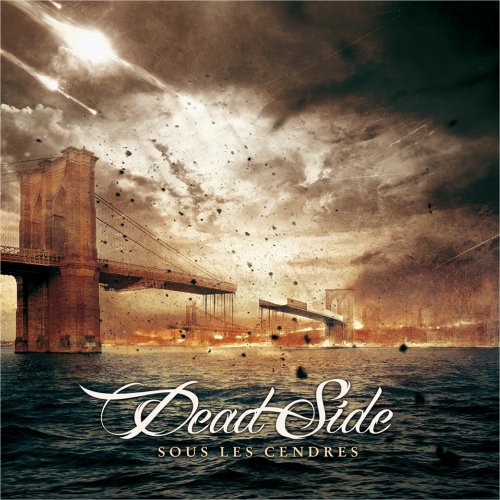 CD cover: Brooklyn Bridge in stormy, apocalyptic scene with text.