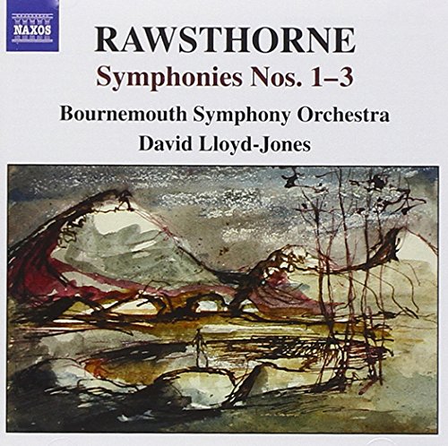 CD cover for Rawsthorne symphonies, featuring abstract watercolor landscape.
